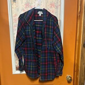Plaid Flannel Shirt with Hood